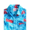 thumbnail image 6 of Jaws Boys Cotton Graphic Button Up Shirt with Short Sleeves, Sizes 4-18, 6 of 6