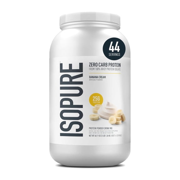 Isopure Zero Carb Proteína Nature´s Best 3 Lbs Sabor Banana