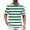 Green, variant on Mens Short Sleeve Crew Neck Tee Shirt Classic Striped Breathable Casual All Season Simple Style T-Shirts
