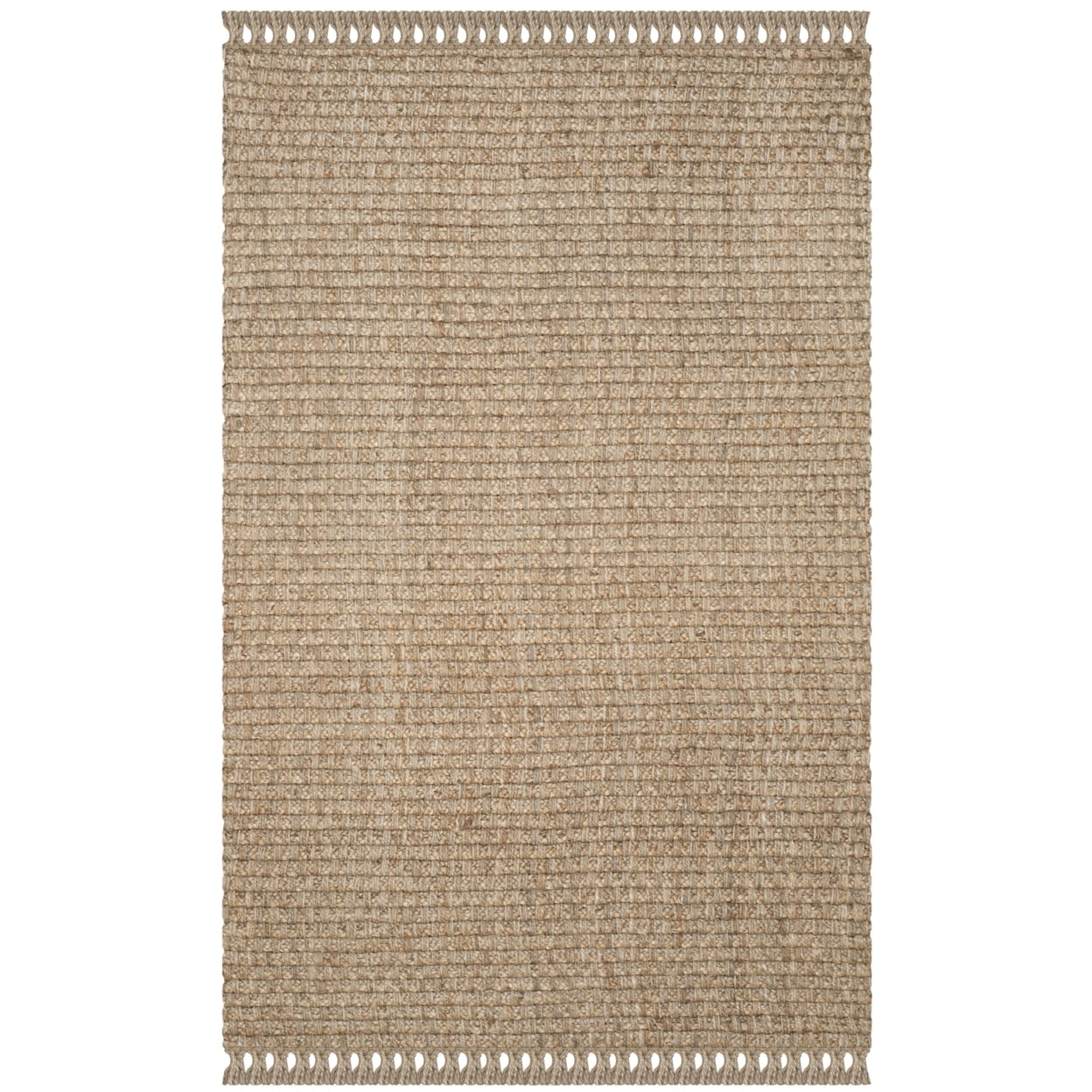 SAFAVIEH Natural Fiber Eason Braided Jute Area Rug, Natural, 5' x 8'