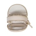 thumbnail image 3 of Mele and Co Duo Mini Vegan Leather Travel Jewelry Case Ecru, 3 of 3
