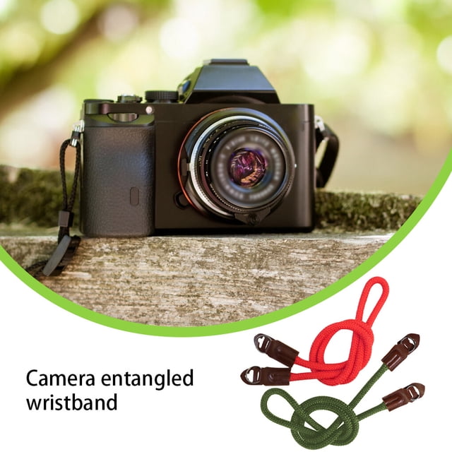 Langgg Camera Back Strap Portable Solid Color Fast Release Replacement Video Making Filming Camcorder Wristband Accessories Red