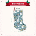 thumbnail image 3 of Goofa Snowflake Scarf Snowman for Christmas Stockings, 18inch Xmas Hanging Stocking Decorations for Christmas Party Family Decor, 3 of 7