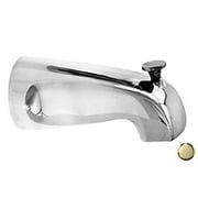 Westbrass D311-03 5 in. Brass Nose Diverter Tub Spout - Polished Brass