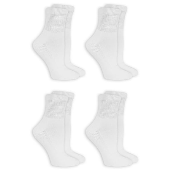 Women's Diabetes and Circulatory Ankle Socks 4 Pair