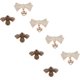 thumbnail image 1 of Juego de 8 cierres para bolso en 2 estilos: cierre con forma de abeja, cierre de mariposa, cierre giratorio, cierre de clip, cierre decorativo giratorio, accesorios para bolsos., 1 of 7