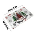 thumbnail image 3 of Merry Christmas Decorative Entrance Door Mat with Christmas Tree Snowflake Printing, Household Thickened Nonslip Doormats for Xmas Kitchen Living Room Decorations 23.62x15.75 Inch Multicolor, 3 of 6