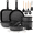 Black, variant on Astercook 22 Piece Pots and Pans Set Non Stick, Cookware Set with Detachable Handles, Induction Compatible & Oven Safe, Stackable Space-Saving Kitchen Cooking Set for RV, Camping & Home, Black