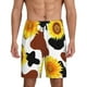 thumbnail image 1 of Fotbe Sunflower Cow Pantalones Cortos de Pijama para Hombre, Ropa de Dormir, Pantalones de Pijama Cortos para Hombre-Large, 1 of 6