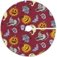 thumbnail image 1 of FMSHPON Halloween Pumpkin Cats Xmas Christmas Tree Skirt Stand Mat for Holiday Party Decoration Indoor Outdoor 36 inches, 1 of 6