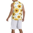 thumbnail image 2 of Naloa Sunflowers Basketball Jersey Reversible Men's Mesh Athletic Sports Shirts Training Practice S-4XL3X-Large, 2 of 6