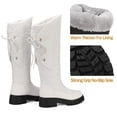 thumbnail image 6 of Women Boots Winter Flat Thick Knee-High Warm Knight Snow Boot, 6 of 8