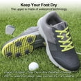thumbnail image 3 of Zapatos de golf para hombre talla 8.5-11 malla transpirable suela de goma antideslizante, 3 of 6