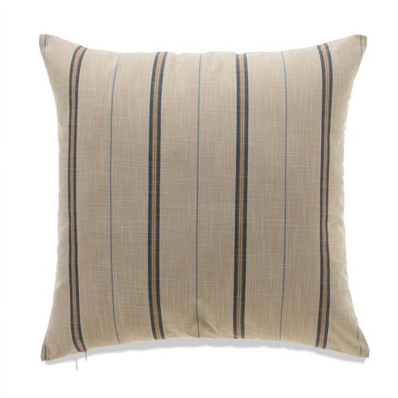 MDR Trading Inc. HU-MPFS2222JTNVOP Beige With Navy Blue French Stripe And Polyester Insert Pillow