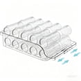thumbnail image 1 of 1 Rodante de Organizador de latas de refresco Ajustable de Ancho Transparente para refrigerador, dispensador de latas de refresco expandible para Cerveza, refrescos, Cocina, despensa, 1 of 4