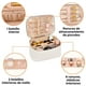 thumbnail image 2 of Cosmetiquera para Maquillaje Pequeña Impermeable, Bolsa de Maquillaje Compartimento, Neceser Mujer Portátil, Cosmetiquera de Viaje Mujer Cuero Duradera Estuche, Bolsa PVC Transparente, Blanco, 2 of 6