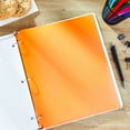 thumbnail image 3 of (25 pack) Pen+Gear 2-Pocket Poly Folder, Orange, 3 of 6