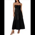 thumbnail image 1 of Vestido Informal de Verano para Mujer, Estilo Bohemio, con Tirantes Finos y Lazo, para Playa, 2025 Negro XL, 1 of 7