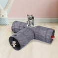 thumbnail image 4 of Juguete para gatos Sunnimix tubo plegable premium 3 vías gris, 4 of 8