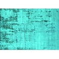 thumbnail image 1 of Ahgly Company Indoor Rectangle Oriental Turquoise Blue Industrial Area Rugs, 2' x 5', 1 of 4