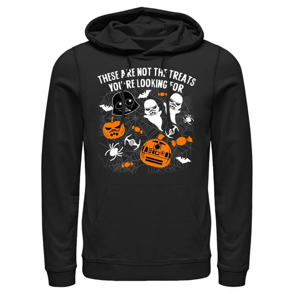 Men's Star Wars Halloween Not the Treats  Pull Over Hoodie Black 2X Large