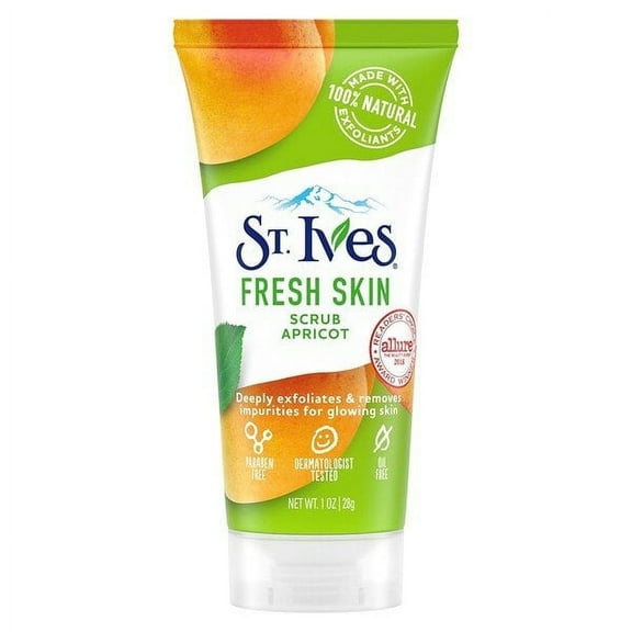 St. Ives, Fresh Skin, Apricot Scrub, 1 oz Pack of 4