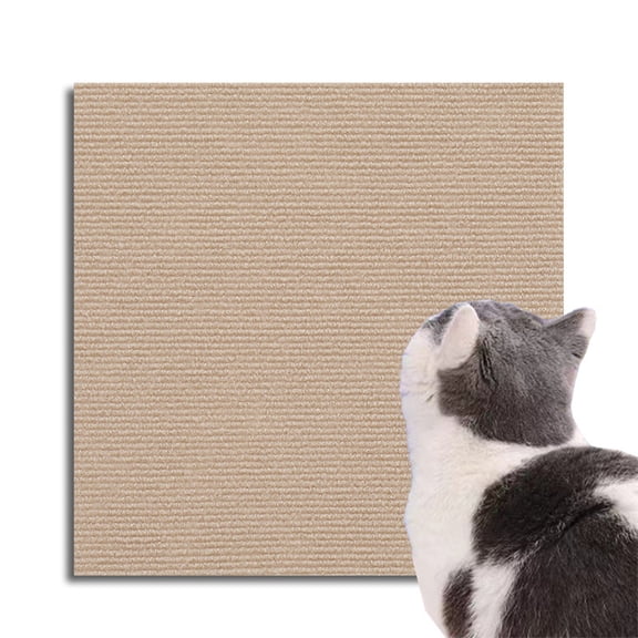 XZKING 78.7"x15.8" Cat Scratching Mat, Cat Carpet with Self-Adhesive Trimmable, Cover Cat Scratching Post Cat Climbing Frame, Protect Furniture Walls