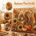 thumbnail image 2 of Autumn Pearl Painting Kit, 3D Fall Diamond Pearl DIY Art Craft for Adults, Pumpkin Fox Sunflower Bead Painting Kit, Seasonal Home Wall Decor, Thanksgiving Holiday Gift, 2 of 5