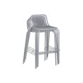 thumbnail image 4 of Brant House - Tabouret de Bar Extérieur Cyprès - Argent (Lot de 2), 4 of 7