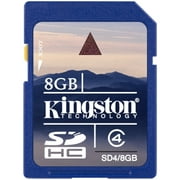 Kingston 8GB Secure Digital High Capacity (SDHC) Card, Class 4