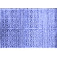 thumbnail image 1 of Ahgly Company Machine Washable Indoor Rectangle Abstract Blue Contemporary Area Rugs, 5' x 7', 1 of 4