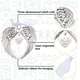 thumbnail image 3 of 2 adornos navideños conmemorativos de alas de ángel, regalos conmemorativos, colgantes de árbol con forma de corazón, 3 of 9