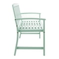 thumbnail image 5 of GDF Studio Rubie Outdoor Acacia Wood Bench, Light Mint, 5 of 9