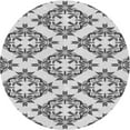 thumbnail image 1 of Ahgly Company Machine Washable Indoor Round Transitional Dim Gray Area Rugs, 6' Round, 1 of 7