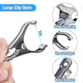 thumbnail image 3 of 60 Pcs Garden Clips,greenhouse Stainless Steel,greenhuose Clips For Netting,have A Strong Grip, 3 of 5