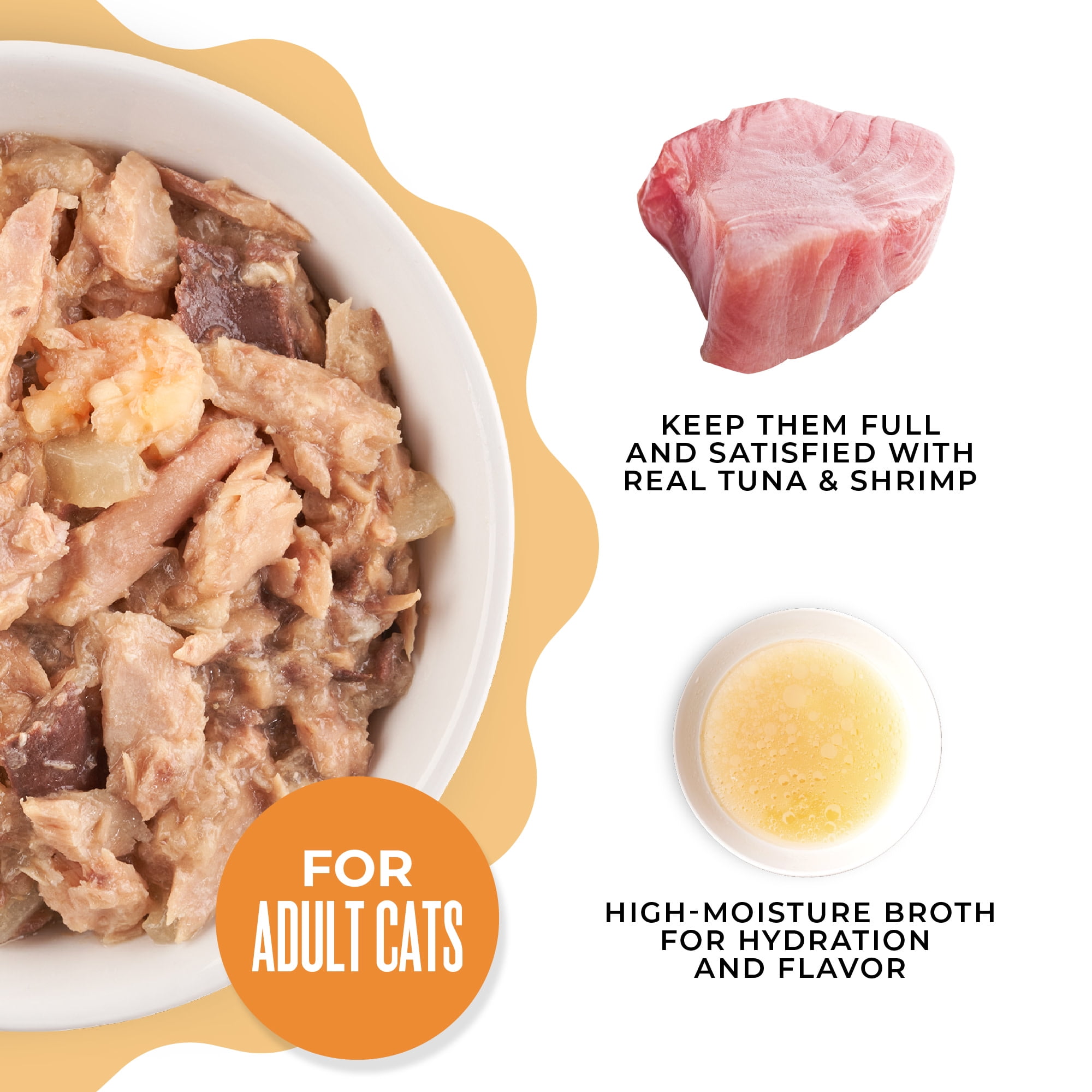 (6 pack) Tiki Cat Gelee Wet Cat Food, Tuna & Shrimp, 2.8 oz. Pouch