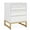 White, variant on Resenkos 3 Drawers Nightstand, Modern Bedside Table with Metal Frame, Side End Table for Bedroom Living Room, White and Gold
