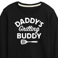 thumbnail image 3 of Instant Message - Daddy's Grilling Buddy - Toddler & Youth Long Sleeve Graphic T-Shirt, 3 of 6