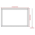 thumbnail image 3 of GZXS 60x40 Inch Large Wall Mirror with Walnut Aluminum Frame, Modern Farmhouse Style Full-Length Vanity Mirror for Bathroom, Bedroom, Living Room, Vertical or Horizontal Mount, 3 of 6
