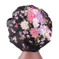 thumbnail image 3 of Visland Womens Sleep Night Cap Wide Band Polyester Bonnet for Hair Beauty, Hair Care Cap, Chemo Beanie, Curly Springy Hair, 3 of 4