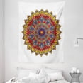 thumbnail image 1 of Ethnic Tapestry, Tribal Bohemic Ethnic Asian Hippie Design with Geometric Oriental Shapes Image Print, Wall Hanging for Bedroom Living Room Dorm Decor, 60W X 80L Inches, Multicolor, by Ambesonne, 1 of 2