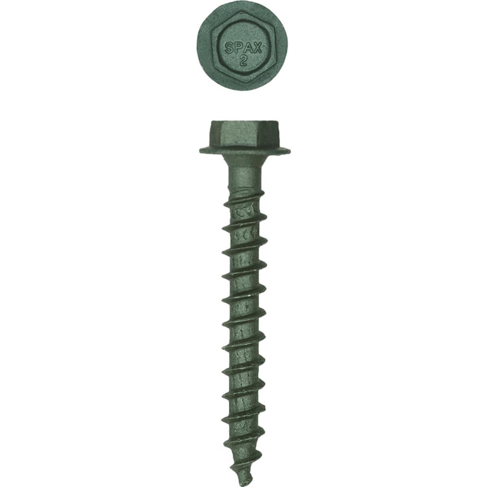 Spax PowerLags 1/4 In. x 2 In. Hex Head Exterior Structure Screw (50 Ct