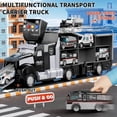 thumbnail image 3 of Set de juguetes Police Trucks NIPLOOW con tapete de juego para niños de 3 a 6 años, 3 of 7