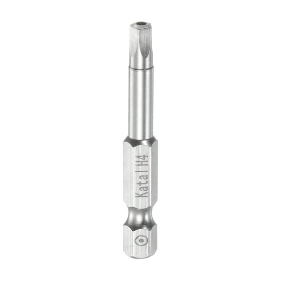 H4 Magnetic Security Pentagon Screwdriver Bit 1/4" Hex Shank 2" Length Screw Driver