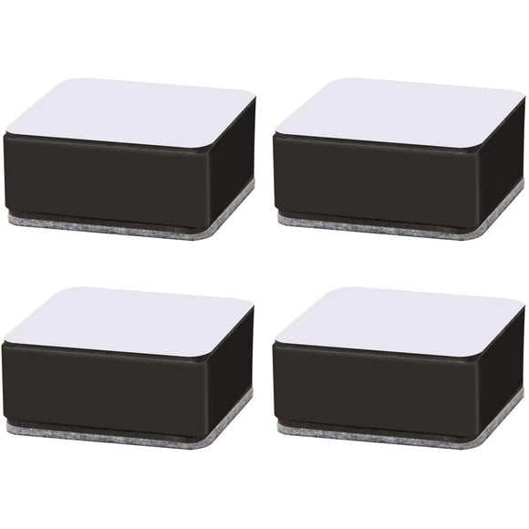 TOOAD Rehausseurs de Meubles Pieds de Meubles de Lit Table Élévatrice Canapé Lit Riser Rehausseurs de Lit en Acier Carbone Rehausseur de Meuble Adhesif pour Canapé Table Basse Armoire Lit Bureau 4 Piè