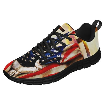 

Christian Cross America U S Running Shoes Sneakers Mesh Black Size 6