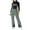 35#Gray, variant on Snow Bibs Women Insulated Waterproof Ski Overalls Winter Warm Windproof Snowboarding Athletic Snow Pants Coveralls Black L