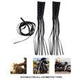 thumbnail image 5 of Aloha 1 Pair Motorcycle Handlebar Grips Tassel Faux Leather Brake Lever Cover Fringe, 5 of 7