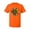 Orange, variant on Sunflower Animal Print Fashion Men's Graphic T-Shirt, Charcoal, Large