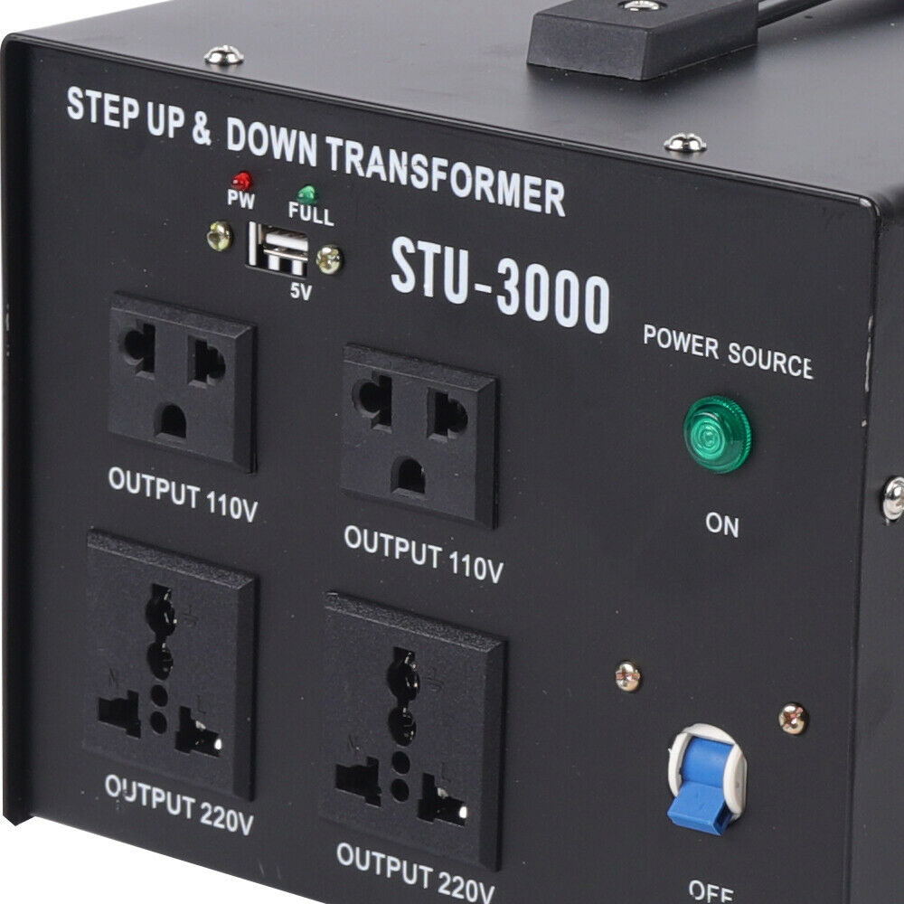 Wuzstar 3000W Voltage Converter Transformer Step Up&Down 110V to 220V/220V to 110V Converter Tool